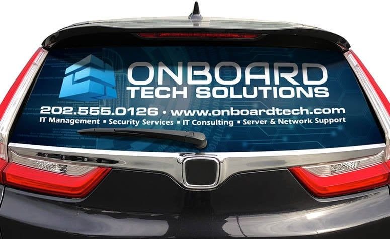 Vehicle Window Branding